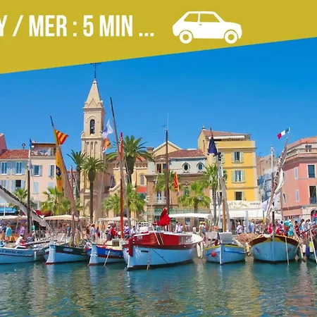 Balthachille - T2 Plages Et - Clim - Parking - Wifi Tres Debit 식스포즈레스플라지스